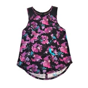 Lululemon Sculpt Lightweight Tank Top Women's Midnight Bloom Black /Deep Fuchsia